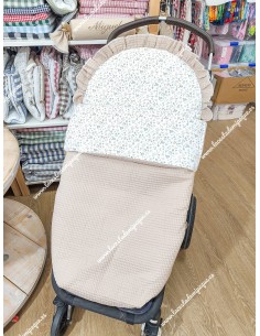 Saco Universal Waffle Camel Combi Flores Camel Mixto