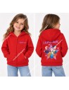 Sudadera Capucha roja Básica K-Pop con nombre