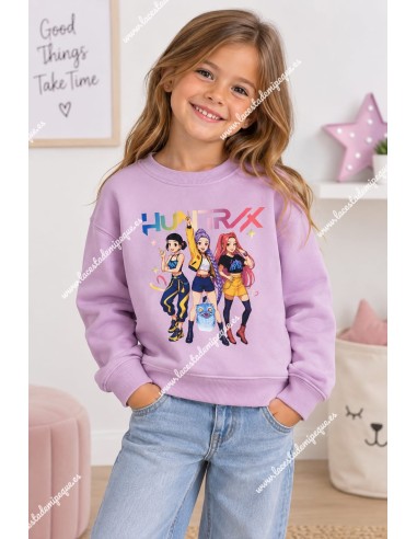 Sudadera Lila K-Pop Demon Hunters