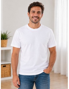 Camiseta M/C Blanca Básica Adulto