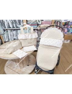 Saco Universal Vichy Beige Cuadros-P Combi Flores 2