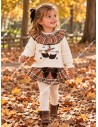 Conjunto Faldita Botitas Escocia