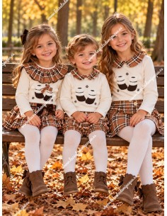 Conjunto Faldita Botitas Escocia 2