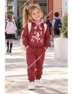 Chandal Bailarina Burdeos Capucha 2