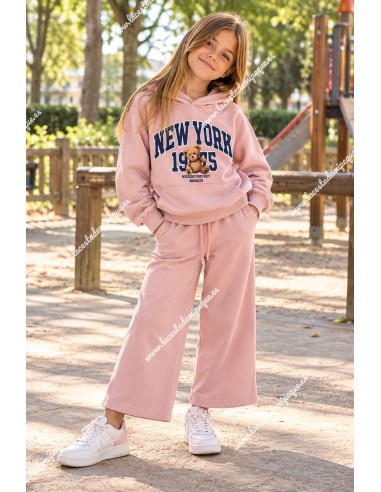 Chandal Osito New York Rosa