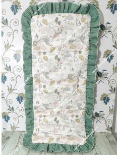 Funda Universal Elefantes Gris Volante Waffle Verde Jade