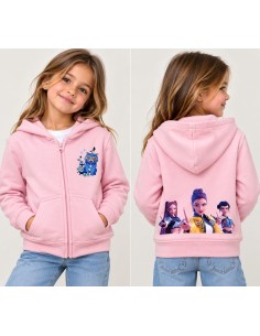 Sudadera Capucha rosa Básica K-Pop