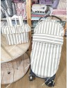 Pack Bolso y Saco Universal Rayas vison