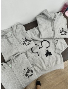 Sudadera gris Colección Disney Adulto Unisex 2