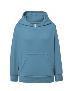 Sudadera Canguro y Capucha Azul Petróleo Básica