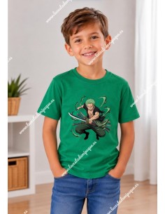 Camiseta manga corta verde