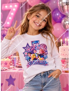 Camiseta M/L Blanca Cumpleaños