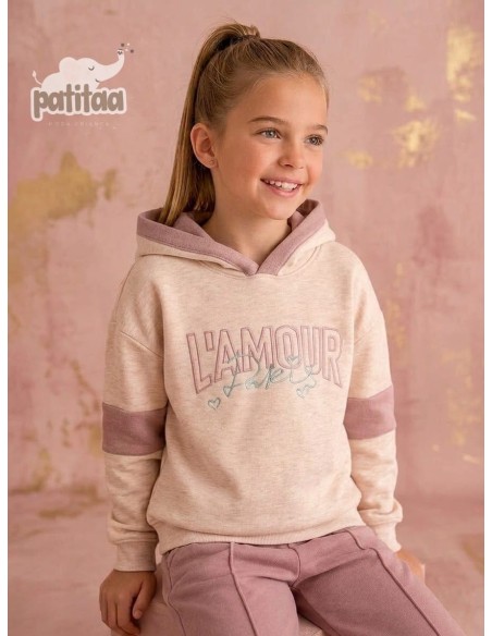 Chándal Amour Beige-Rosa Palo
