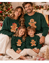 Sudadera Verde Navidad Jengibre Infantil