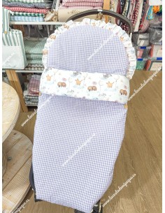 Saco Universal Vichy vichy Cuadros-P Combi Animales y Globos