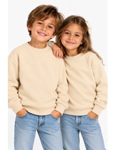Sudadera Beige Básica Unisex