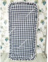 Funda Universal Vichy Marino cuadro mediano con volante a todo alrededor