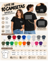 LOTE 10 CAMISETAS PERSONALIZADAS