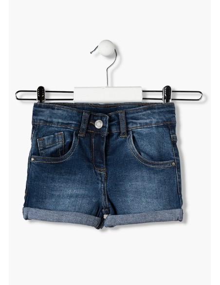 Short Niña Denim Medio Losan