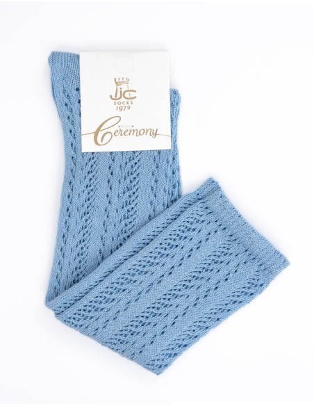 Calcetín Calado Azul Capri  Jc